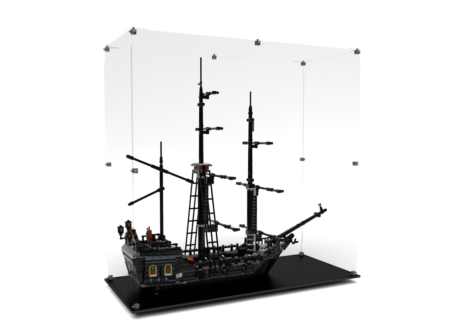 Display Case Box for Lego® Pirates of the Caribbean 4184 Black Pearl