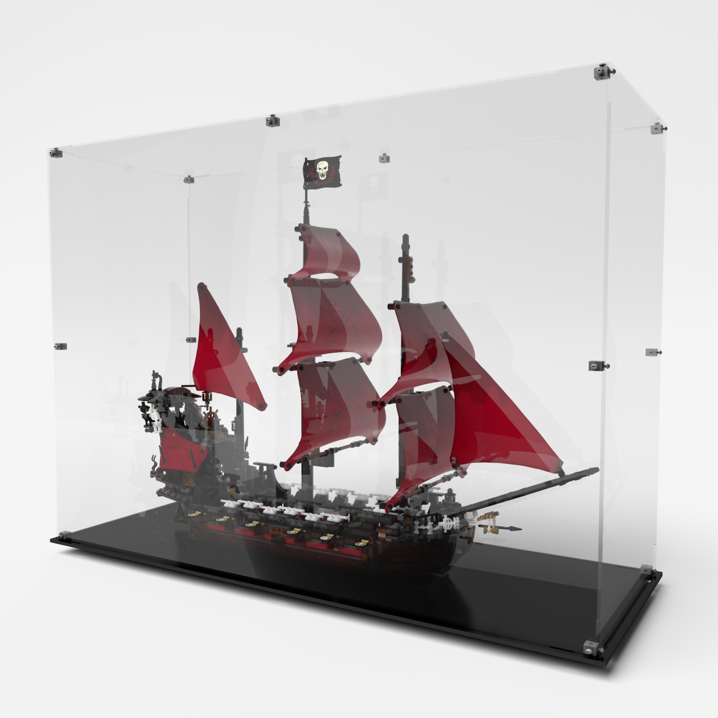 Display Case for Lego® Pirates of the Caribbean 4195 Queen Anne's Revenge