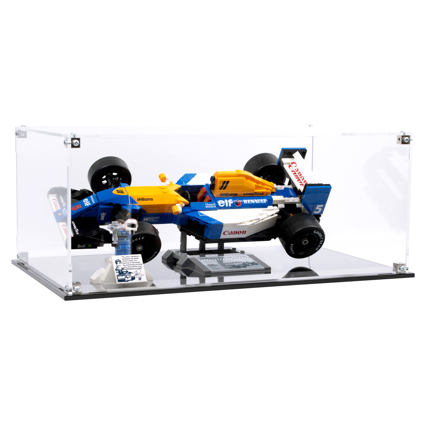 Display Case Box for Lego® Williams Racing FW14B & Nigel Mansell 10353 stackable