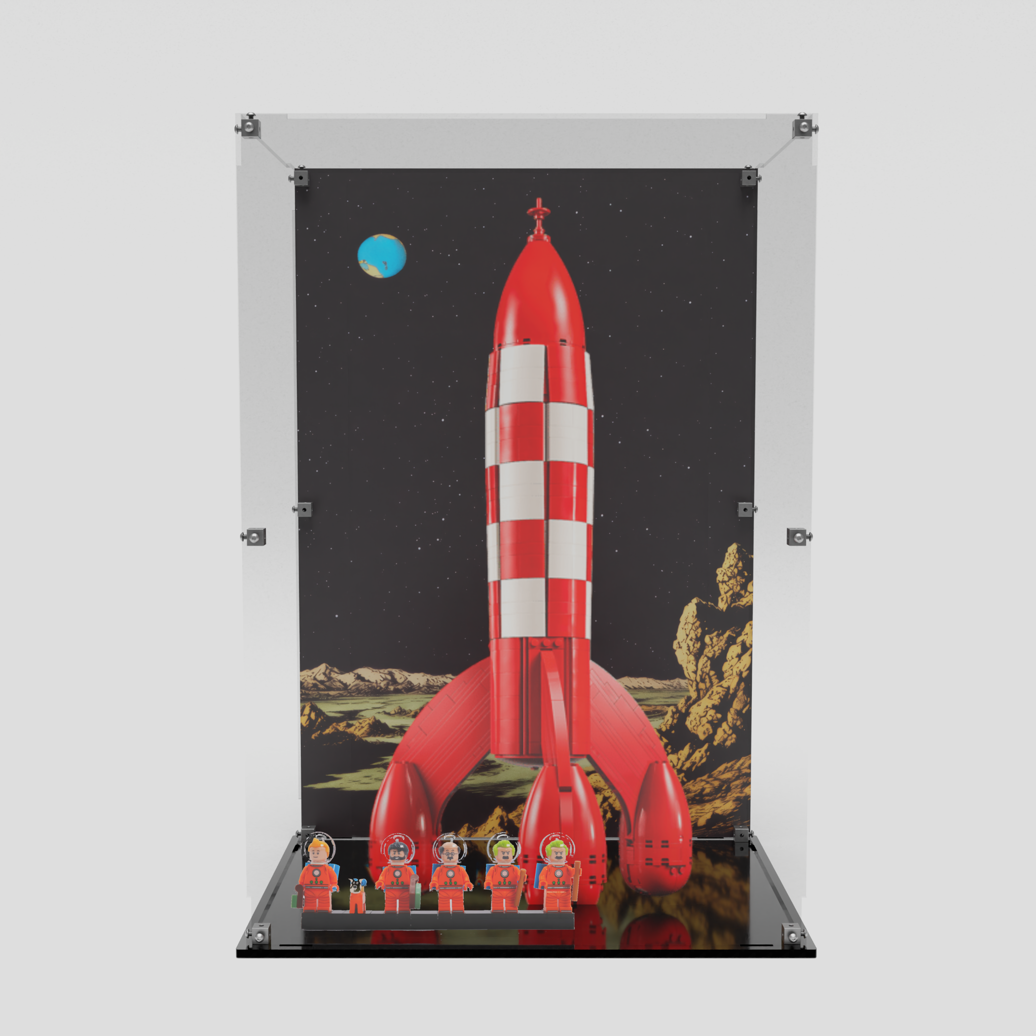 Display Case Box for Lego® Tintin® Moon Rocket 21367 – Opus Displays