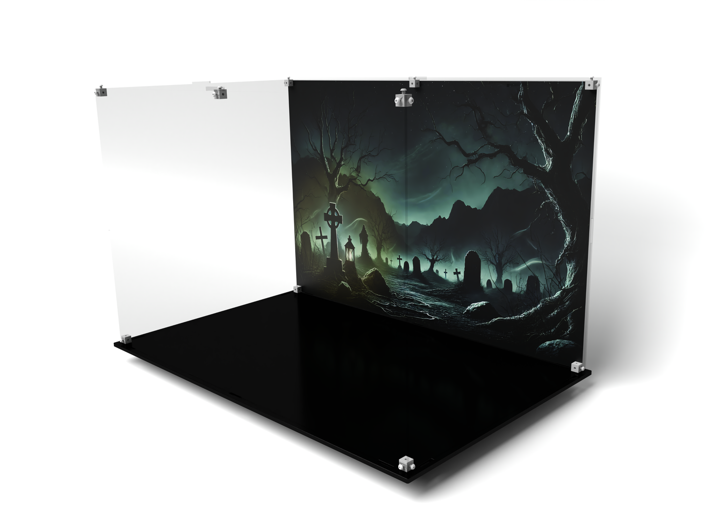 Display Case for Lego® 21351 Disney Tim Burton's The Nightmare Before Christmas. Free Plaque