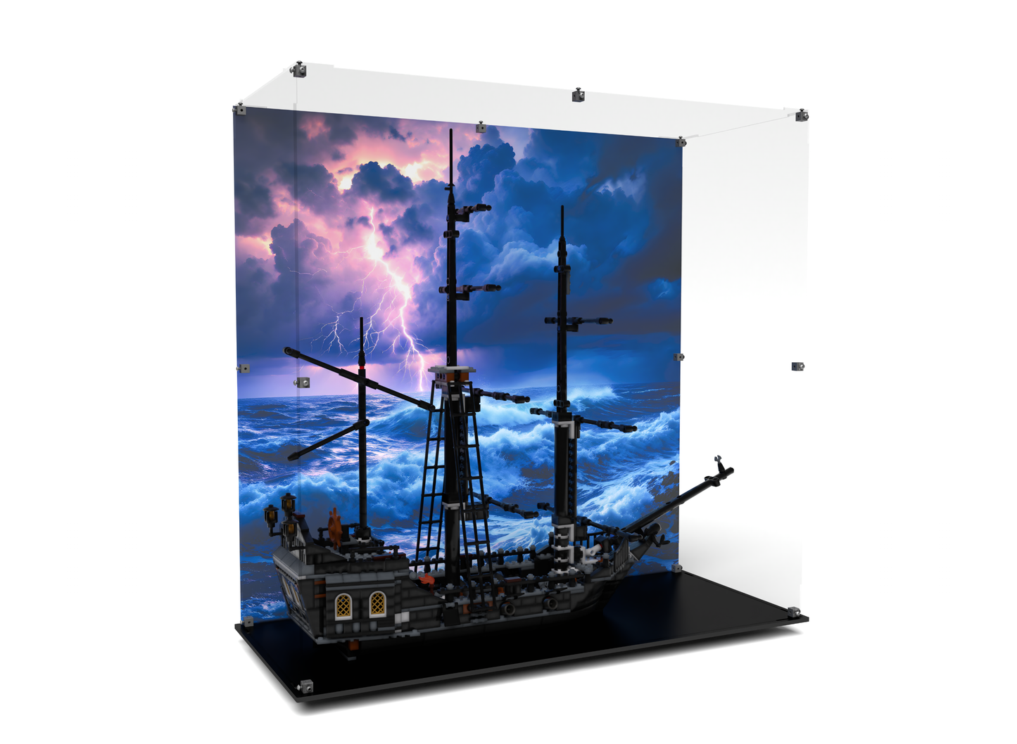 Display Case Box for Lego® Pirates of the Caribbean 4184 Black Pearl