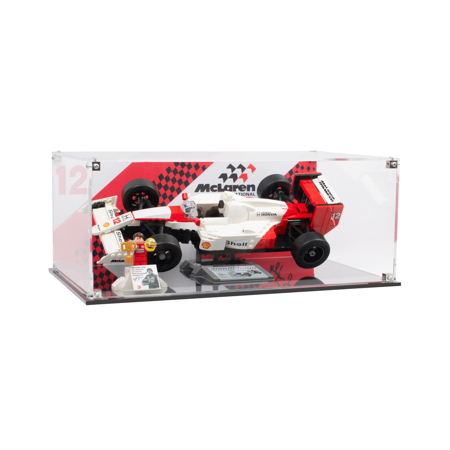 Display Case Box for Lego® McLaren MP4/4 & Ayrton Senna 10330 stackable
