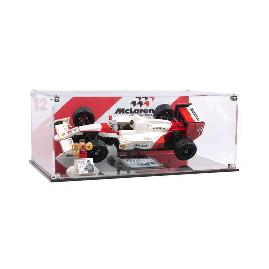 Display Case Box for Lego® McLaren MP4/4 & Ayrton Senna 10330 stackable