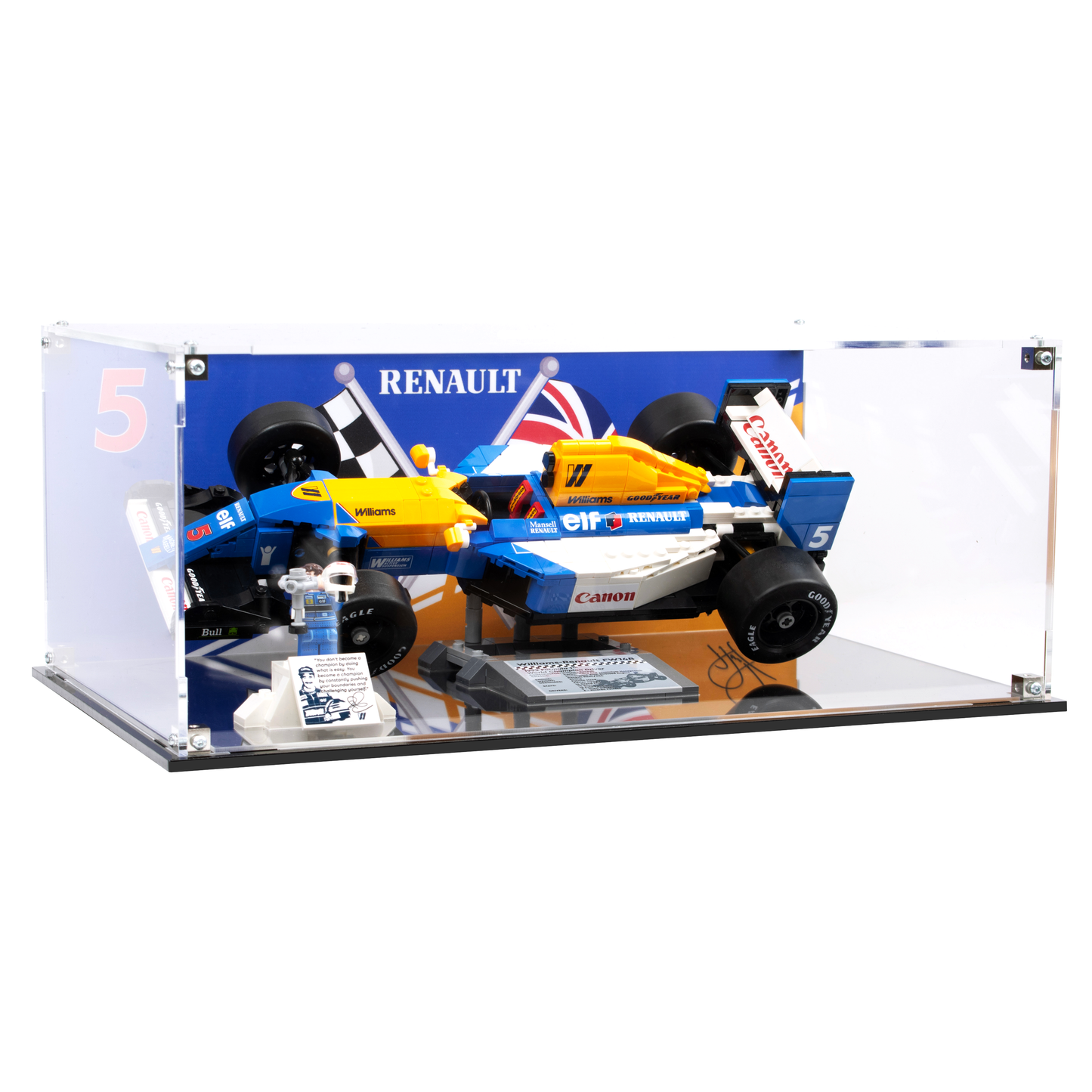 Display Case Box for Lego® Williams Racing FW14B & Nigel Mansell 10353 stackable