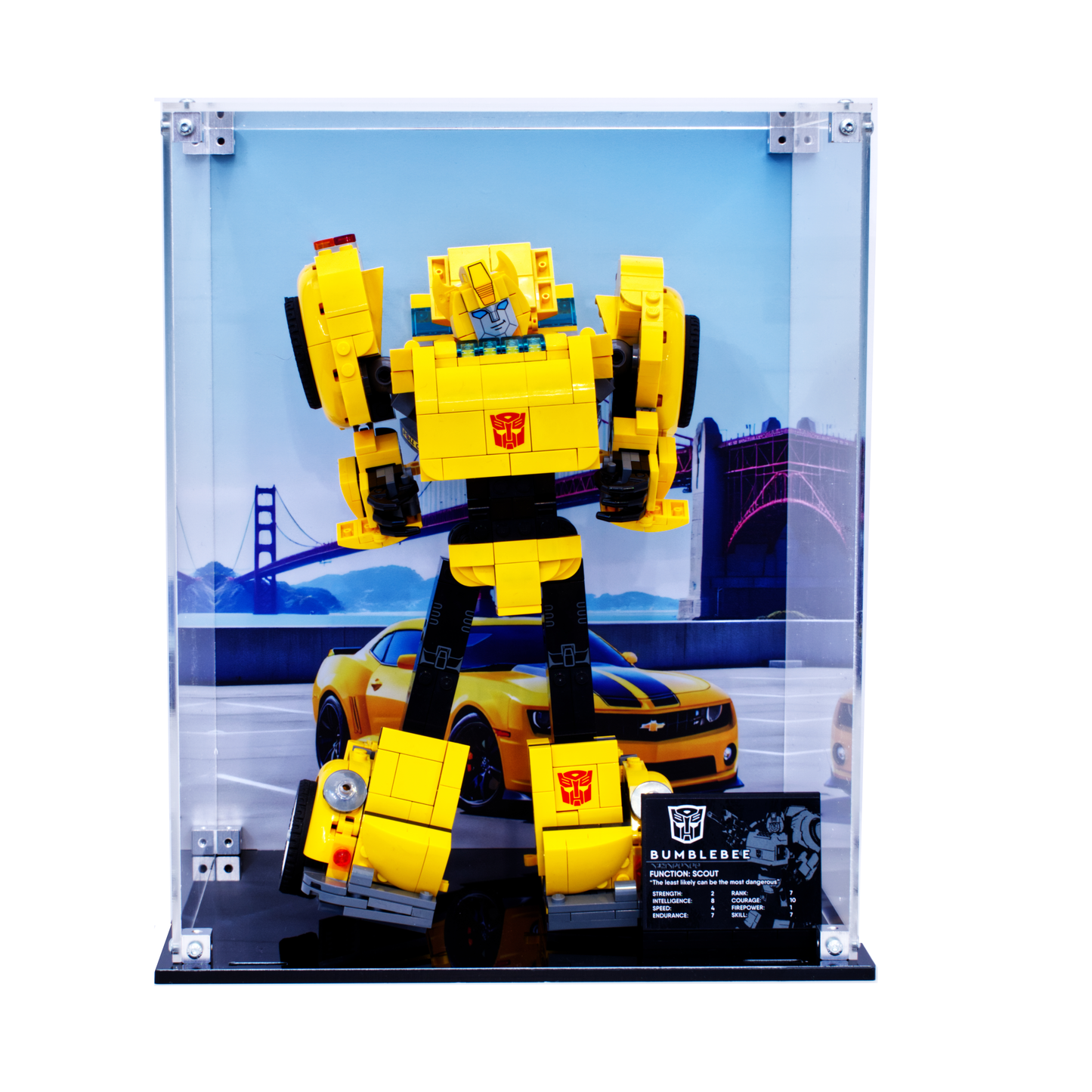 Display Case for Lego® 10338 Transformers Bumblebee