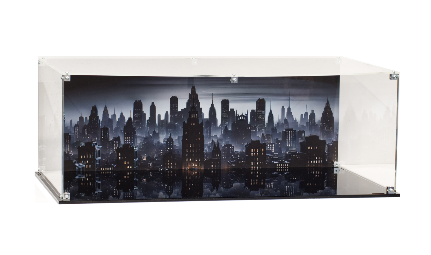 Display Case for Lego® 76328 Batman™: Classic TV Series Batmobile™. LED Bat Signal. Free Plaque