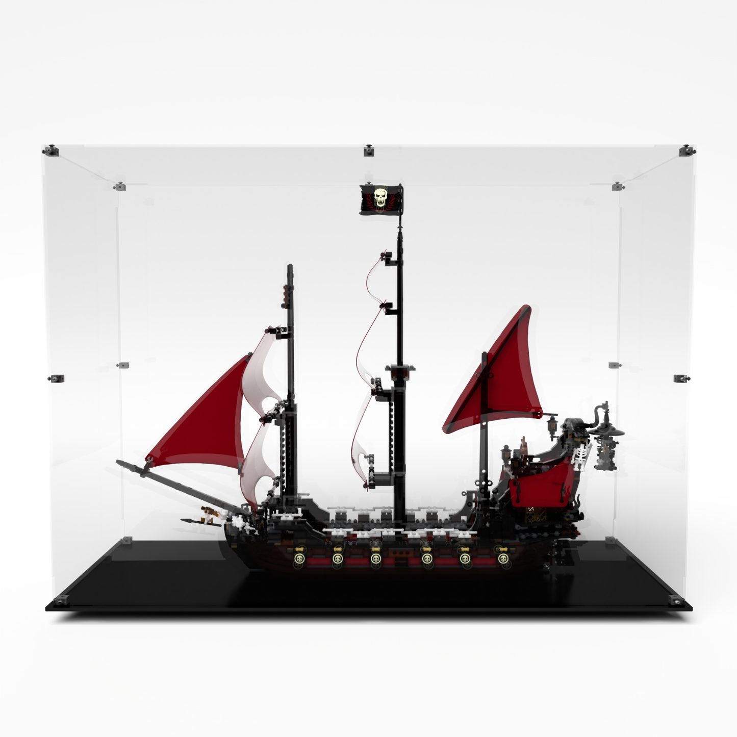 Display Case for Lego® Pirates of the Caribbean 4195 Queen Anne's Revenge