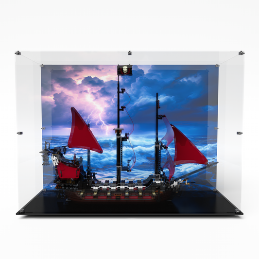 Display Case for Lego® Pirates of the Caribbean 4195 Queen Anne's Revenge