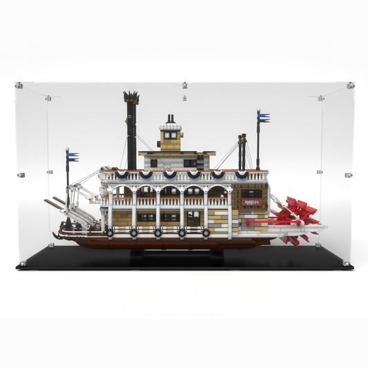Display Case Box for Lego® River Steamboat 21356
